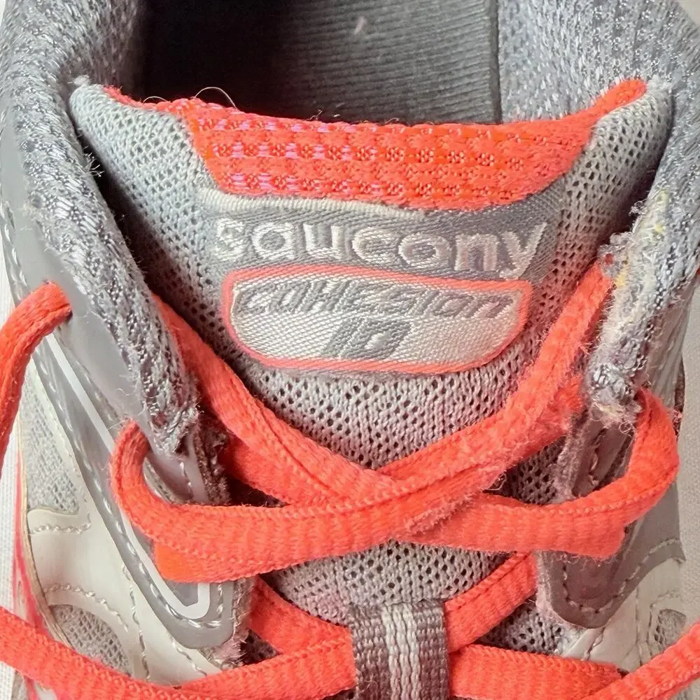 Women’s Saucony Gray-Pink Cohesion 10 Running Shoes Sneakers Size 7
